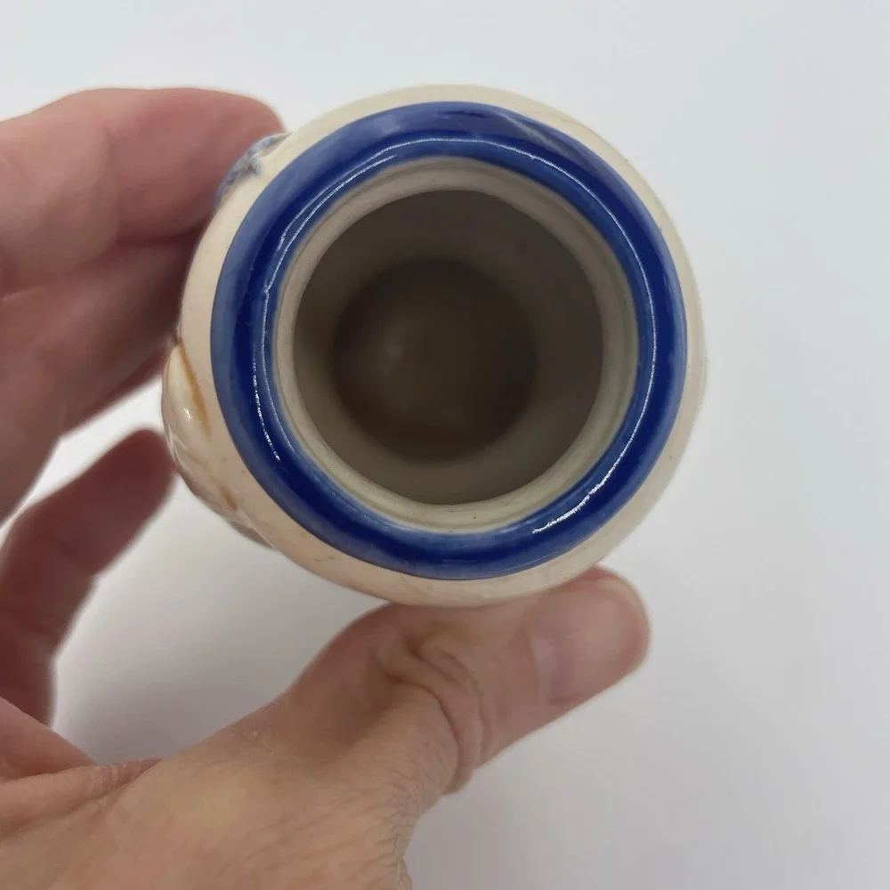 Japanese Miniature Bud Vase Hand Painted Porcelain 3.75